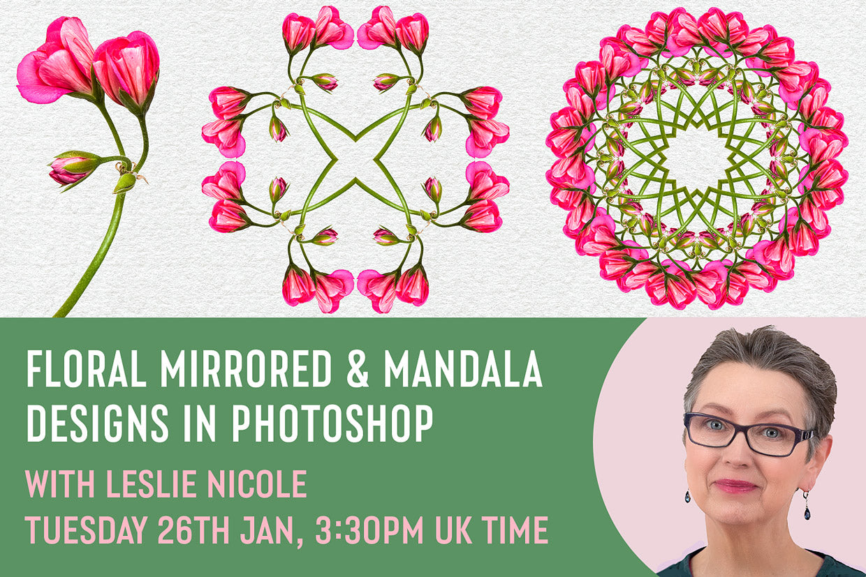 Floral Mirrored & Mandala Designs In Photoshop