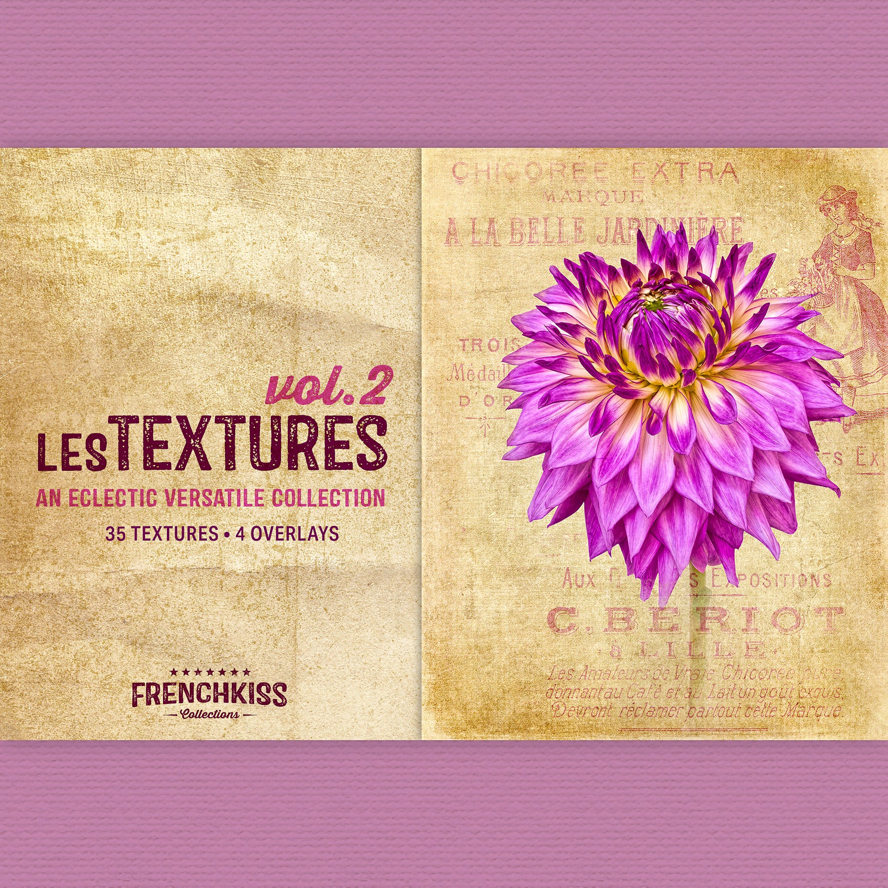 Les Textures Volume 2 fine art and grunge texture collection.