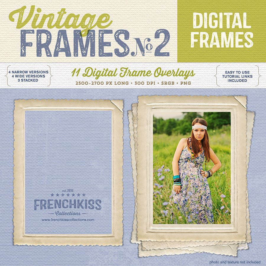 Vintage Frames No. 2 digital graphics with commercial license.