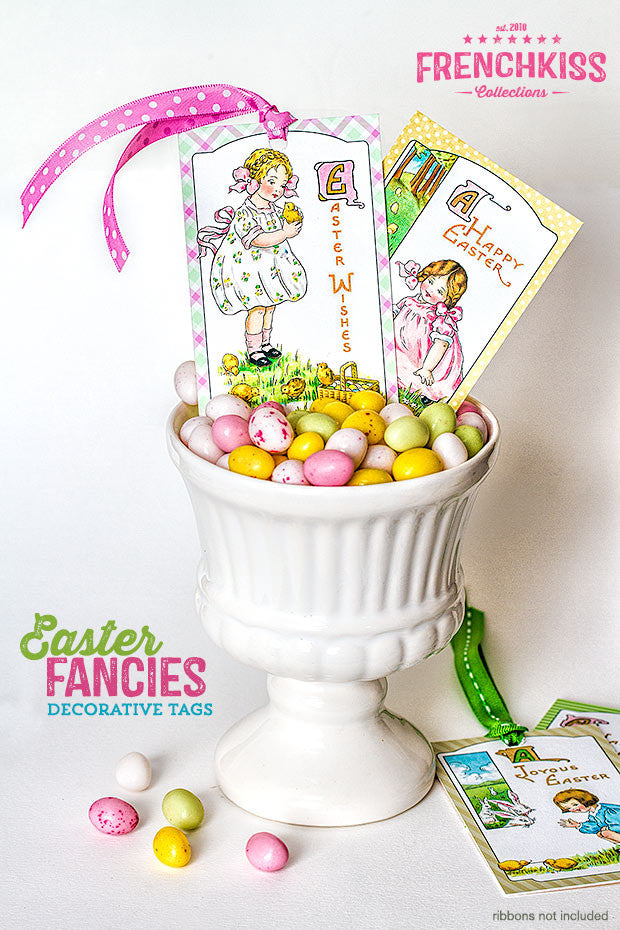 Easter Fancies gift and basket tags usuage example.