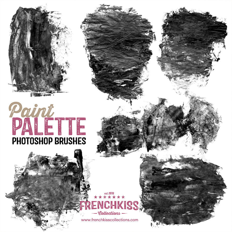 French Kiss Collections Paint Palette Photoshop brushes demo..