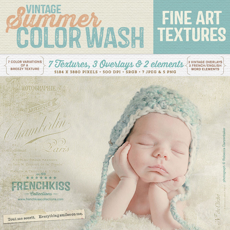 Vintage Summer Color Wash fine art texture collection. Commercial license.