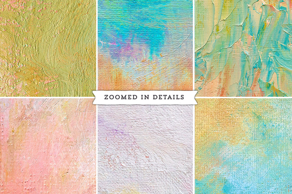 Zoomed in details of the Tableaux painted texture collection.