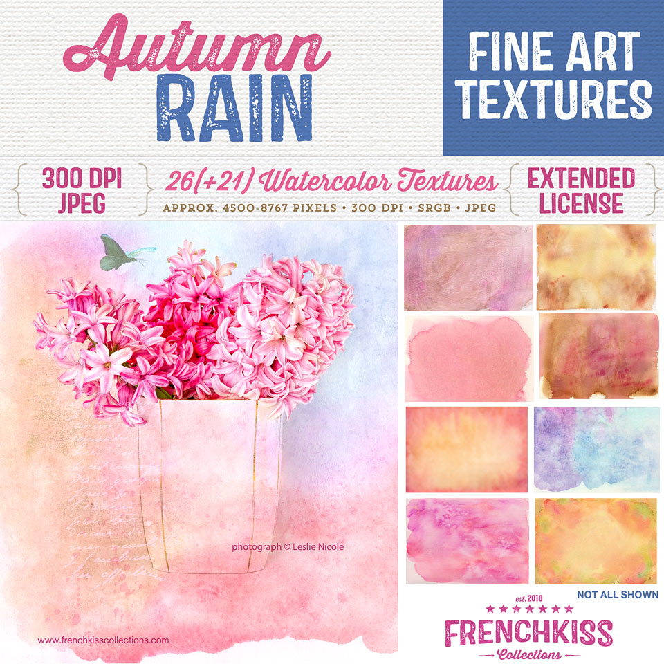 Autumn Rain Watercolor Texture Collection
