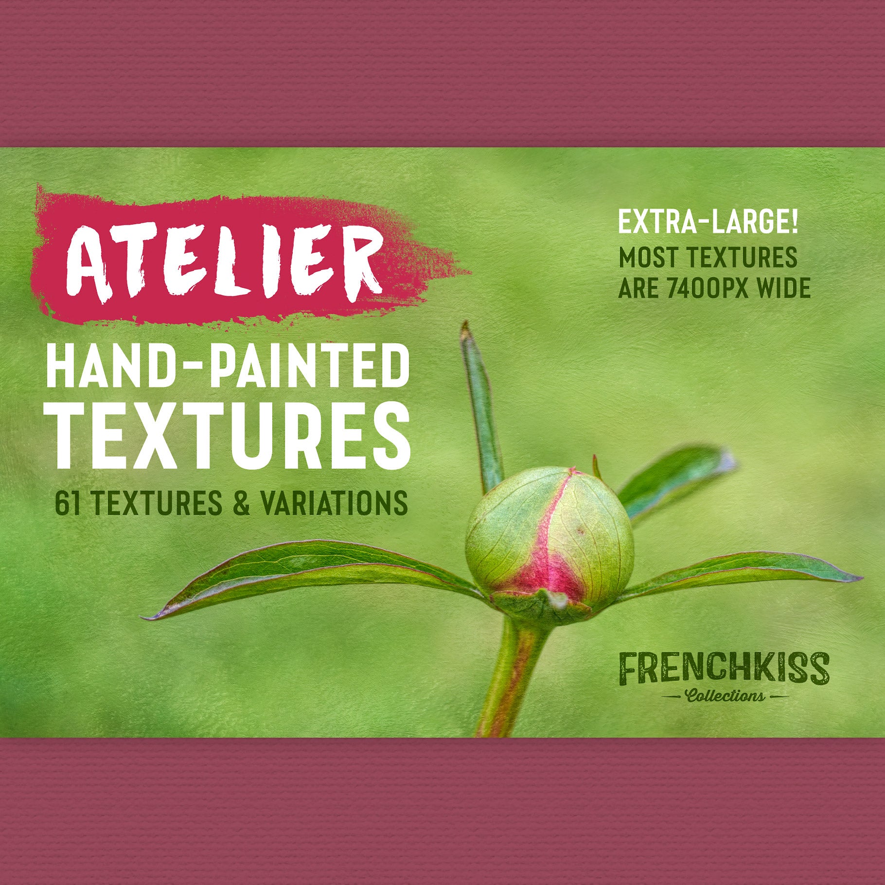 Atelier painted texture collection. Extra-large for extended commercial license.