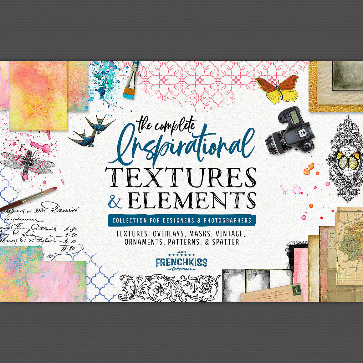Complete Inspirational Textures and Elements Collection.