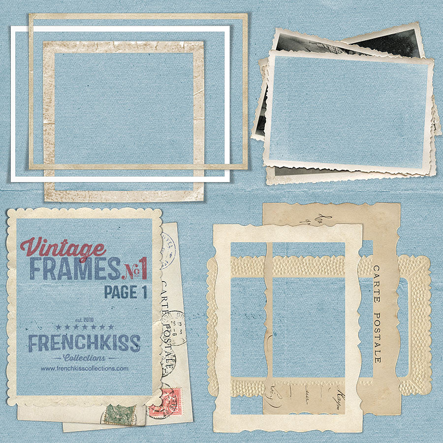 Vintage Frames No. 1 digital graphics - part 1 of 29 frames.