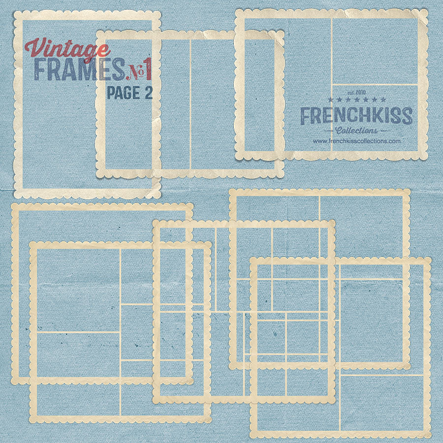 Vintage Frames No. 1 digital graphics - part 2 of 29 frames.