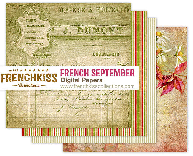 French September Digital Papers