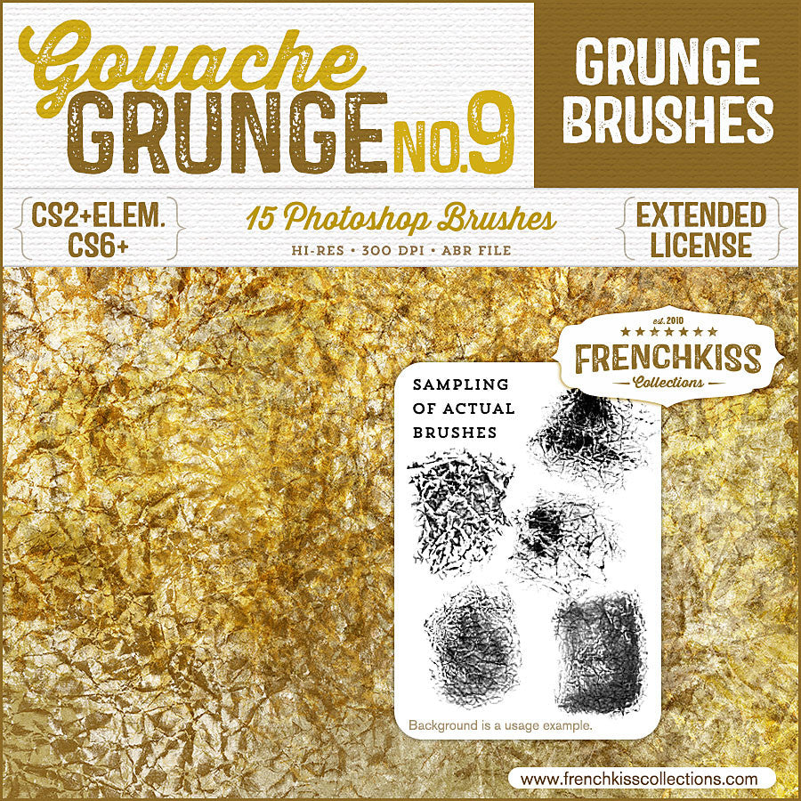 Gouache Grunge No. 9 Photoshop Brushes