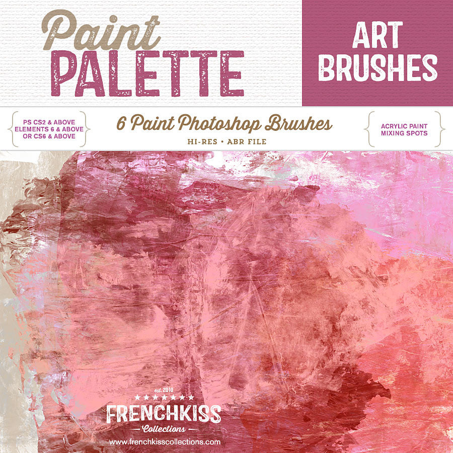 French Kiss Collections Paint Palette Photoshop brushes.
