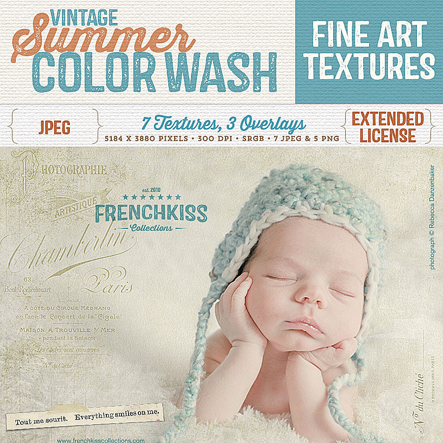 Vintage Summer Color Wash fine art texture collection. Commercial license.